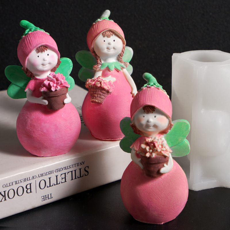 Gardening Tools Cute - 3D Cute Fairy Silicone Molds DIY