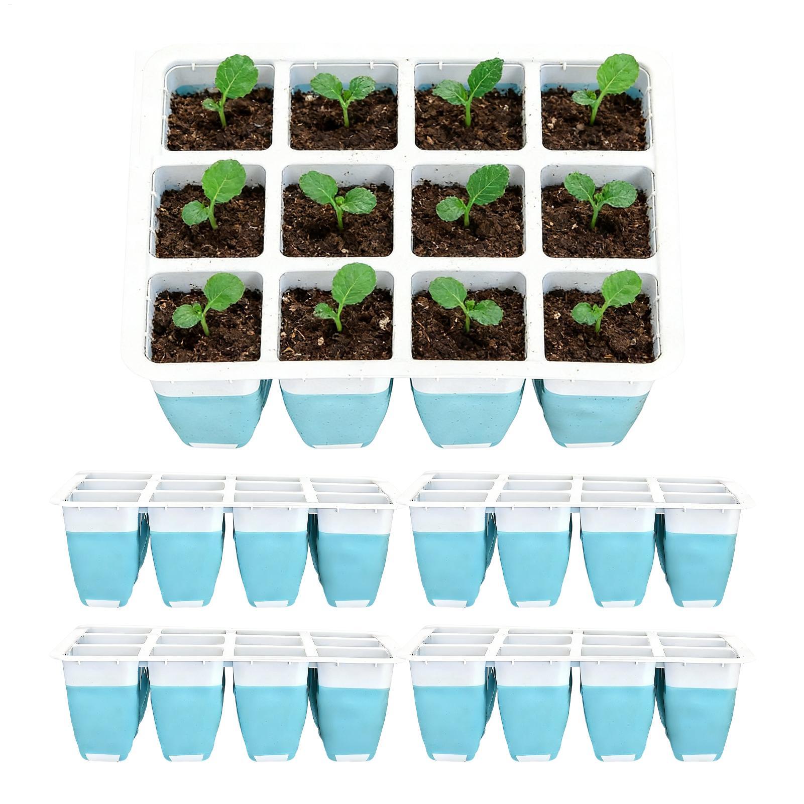 Seed Starter Trays - 5 Pack Silicone Seed Starter Trays