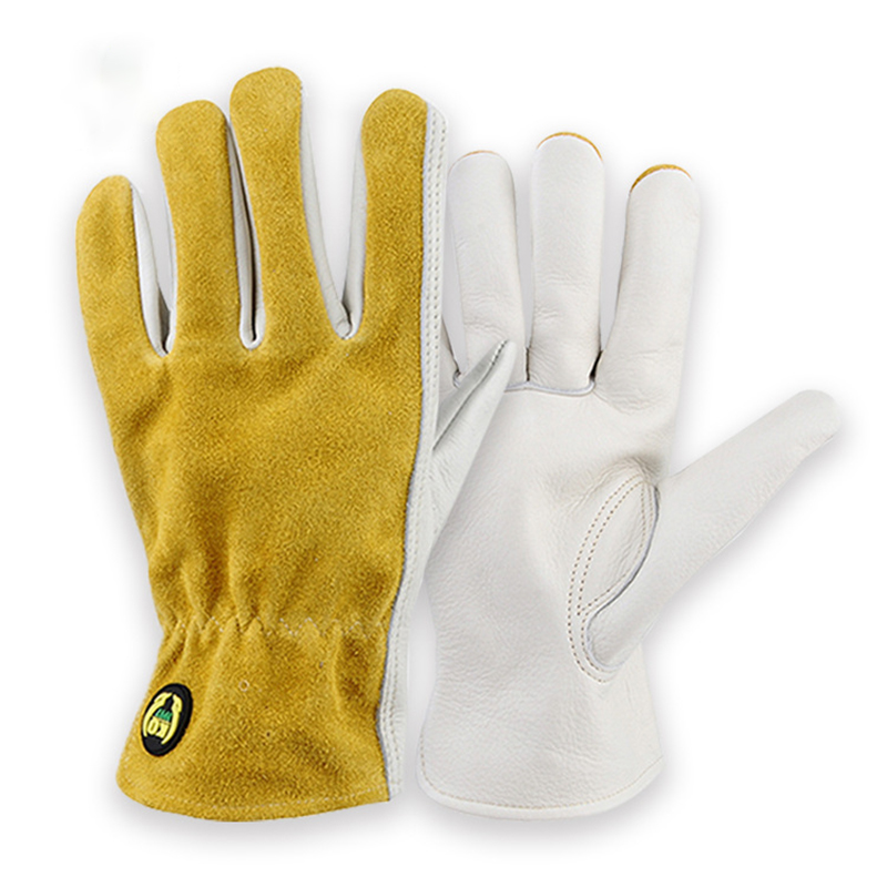 Garden Gloves Thorn Proof - Leather Safety Work Gloves Gardening Carpenter