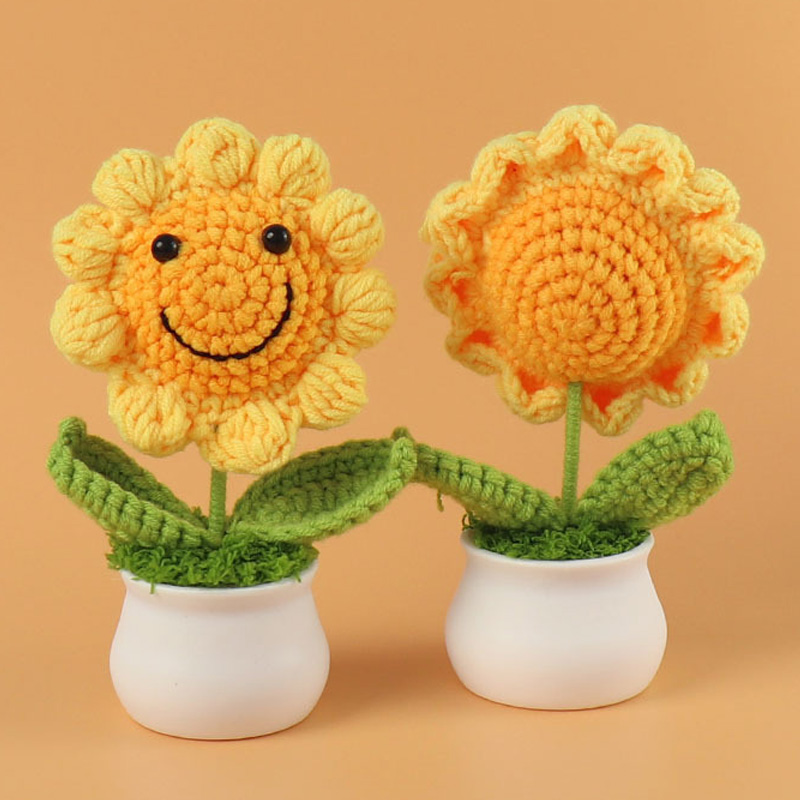 Gardening Tools Cute - 1PCS Creative Artificial Flowers Cute Crochet