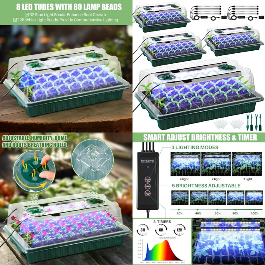 Seed Starter Trays - Pack Seed Starter Tray with Grow