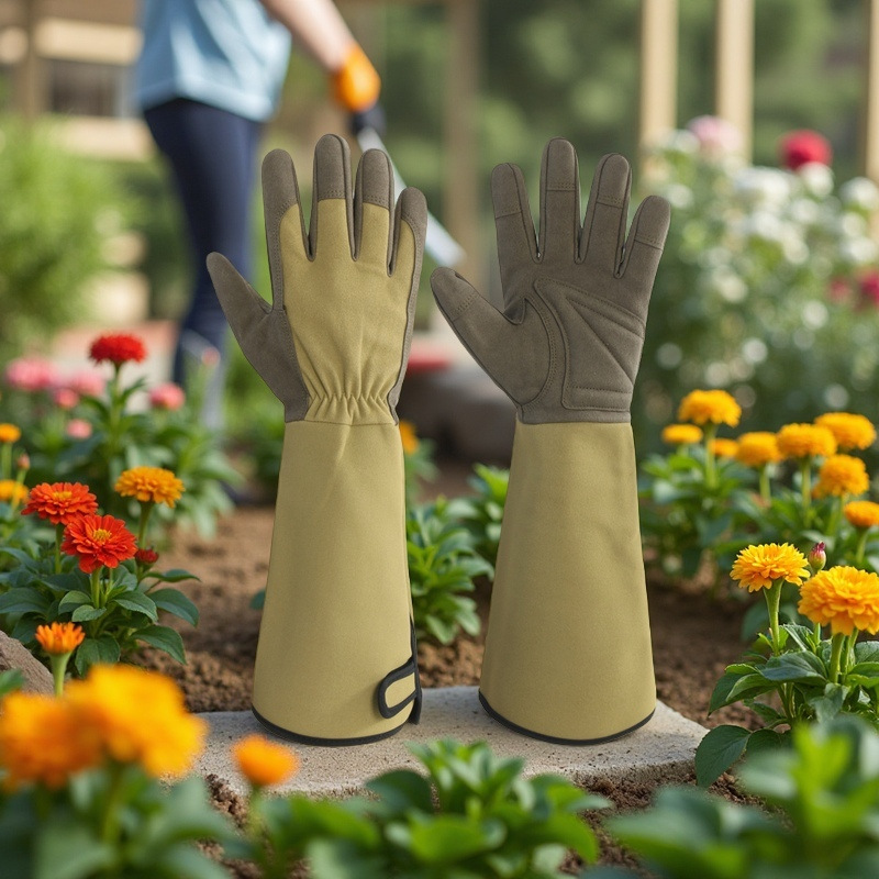 Long Style Gardening Gloves Th - Garden Gloves Thorn Proof 评论和价格