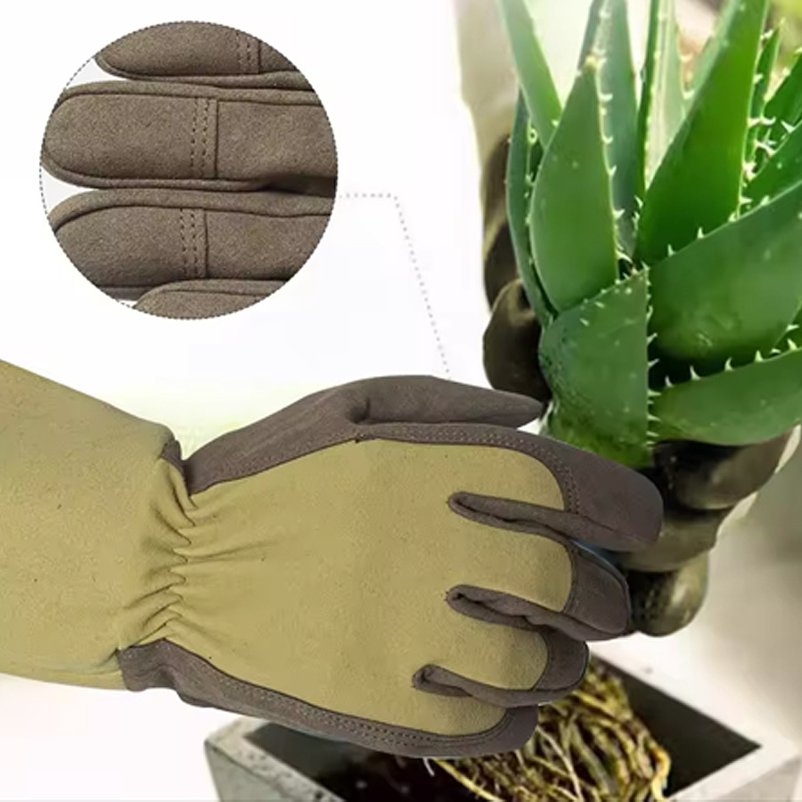 Long Style Gardening Gloves Th - Garden Gloves Thorn Proof 评论和价格