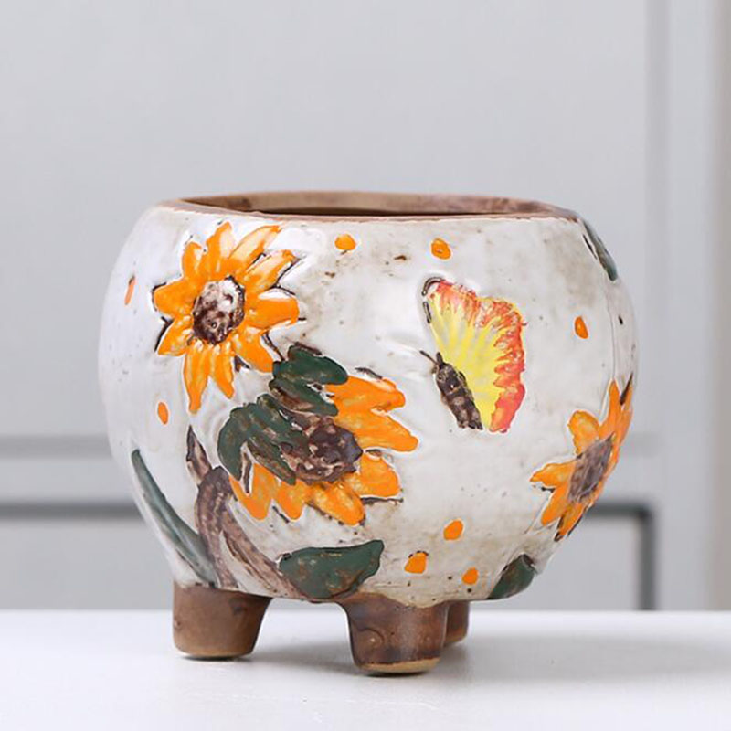 Korean Style Sunflower Pattern - Gardening Tools Cute 评论和价格