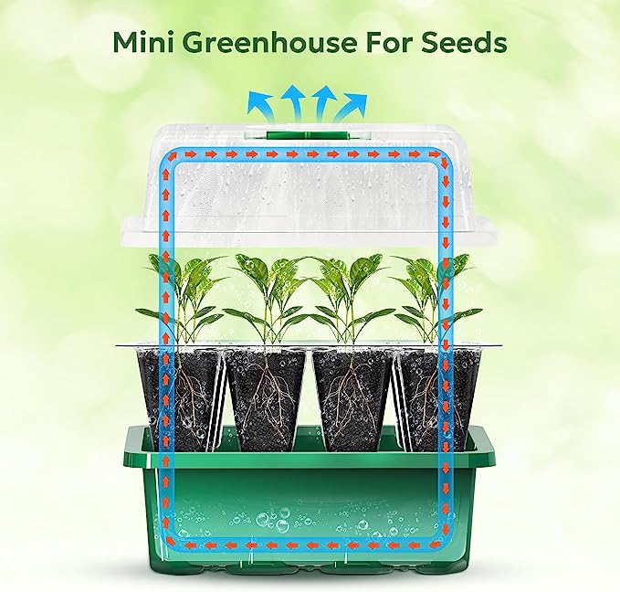 4 Pack of 40 Grids Seed Starte - Seed Starter Trays 评论和价格