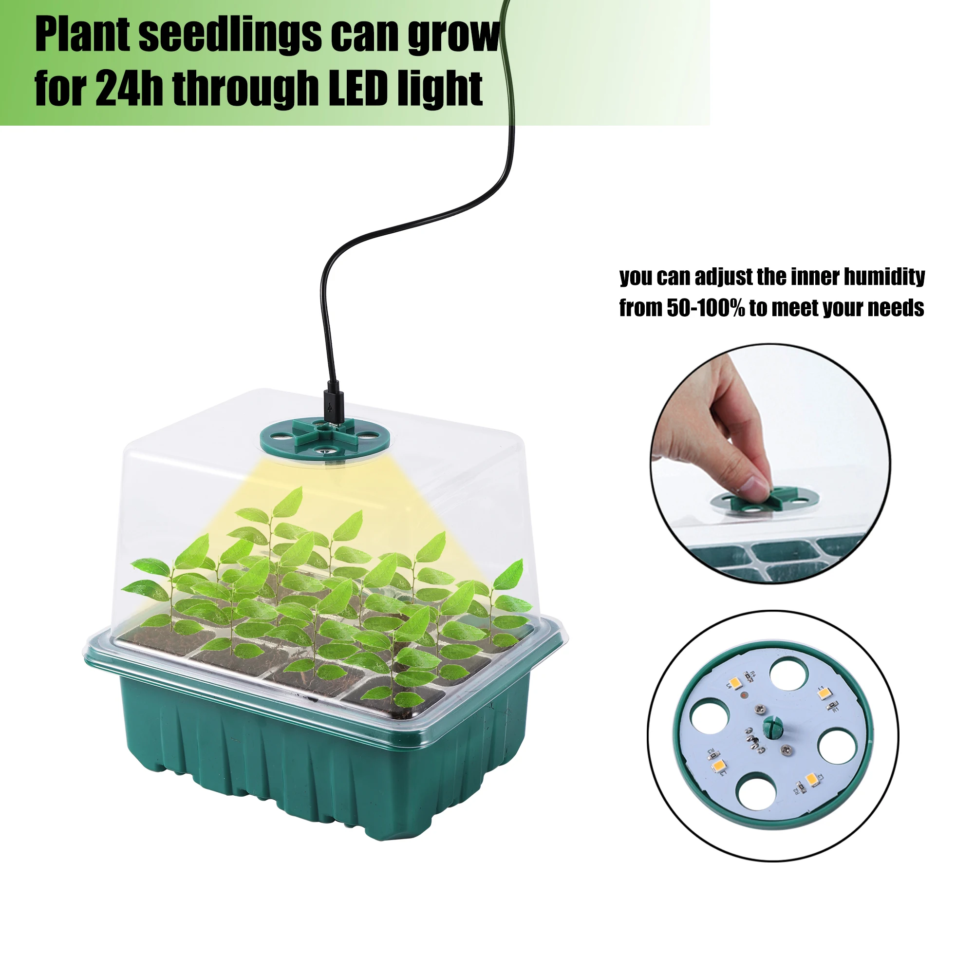 5 Pack/Set Seed Starter Tray P - Seed Starter Trays 评论和价格