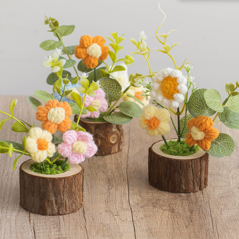 1Pc Crochet Flowers Cute Knitt - Gardening Tools Cute 评论和价格