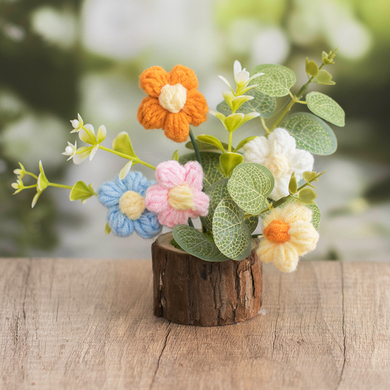 1Pc Crochet Flowers Cute Knitt - Gardening Tools Cute 评论和价格