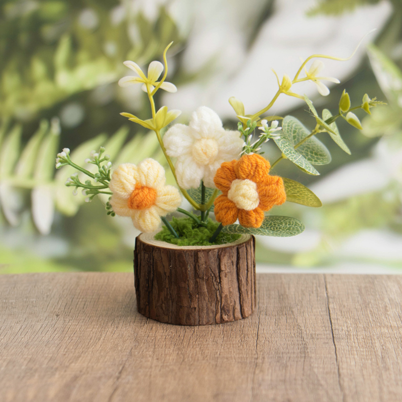 1Pc Crochet Flowers Cute Knitt - Gardening Tools Cute 评论和价格