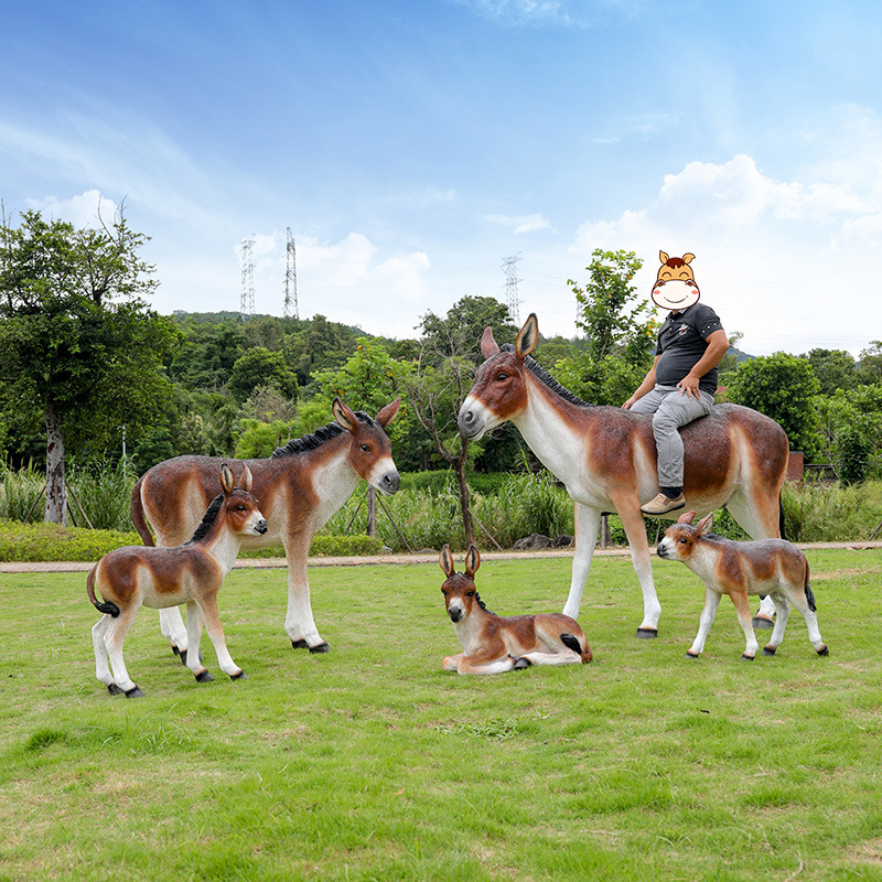 FRP simulation donkey sculptur - Gardening Tools Sketch 评论和价格
