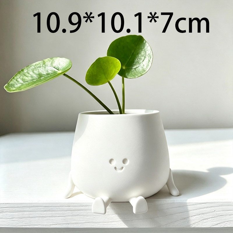 3D Printed Cute Smiley Face Pl - Gardening Tools Cute 评论和价格