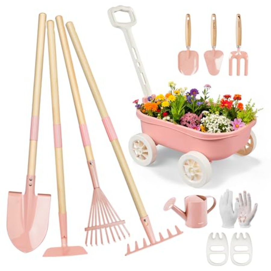 Gardening Set with Wheelbarrow - Gardening Tools Japan 评论和价格