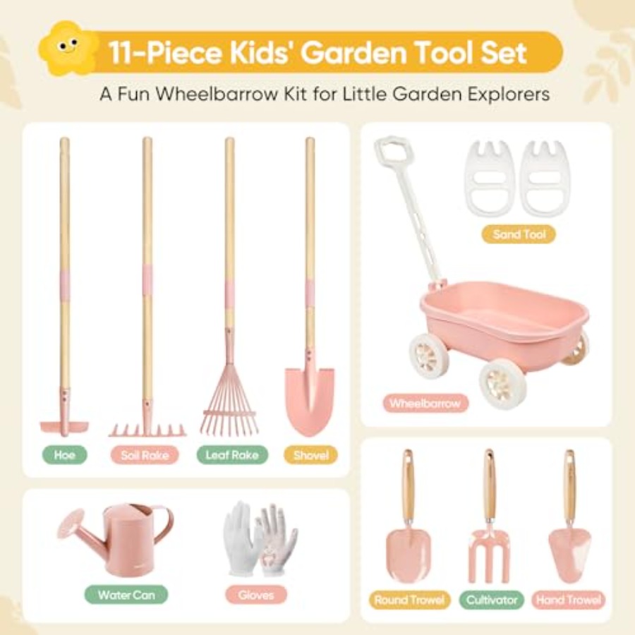 Gardening Set with Wheelbarrow - Gardening Tools Japan 评论和价格