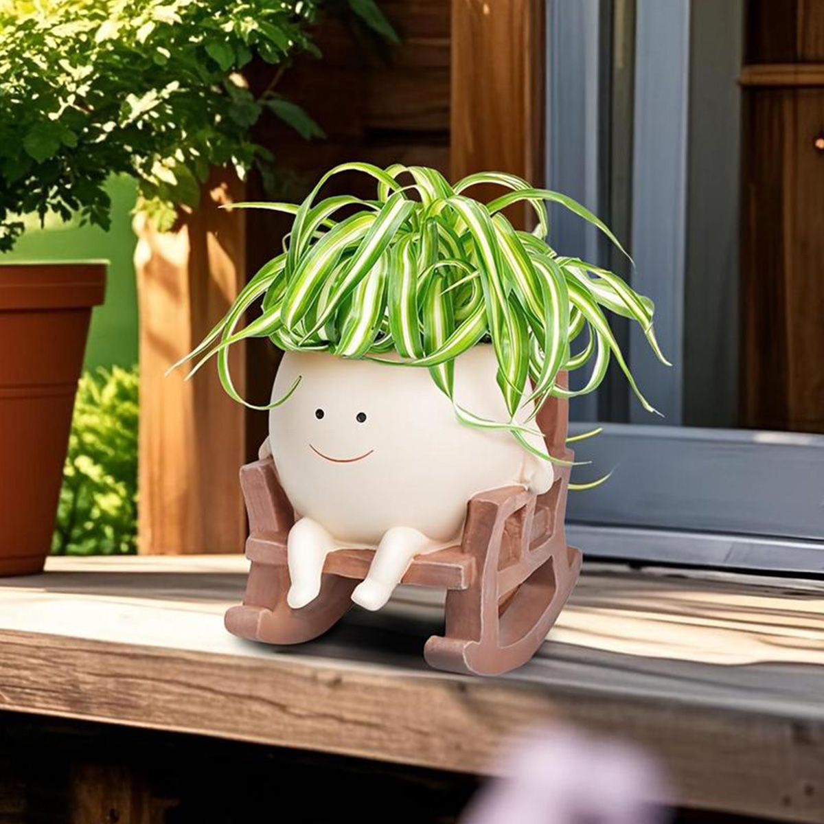 1Pc Resin Decorative Flower Po - Gardening Tools Cute 评论和价格
