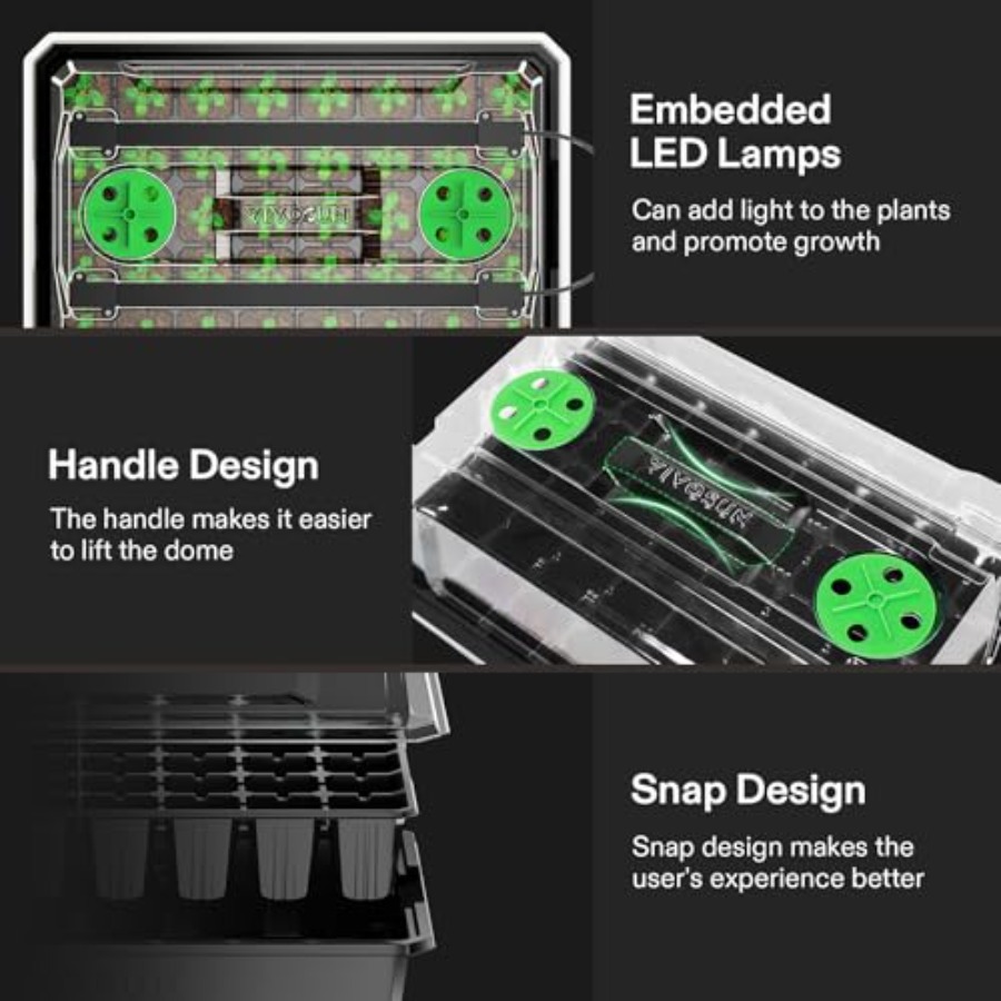 6-Pack Seed Starter Trays for  - Seed Starter Trays 评论和价格