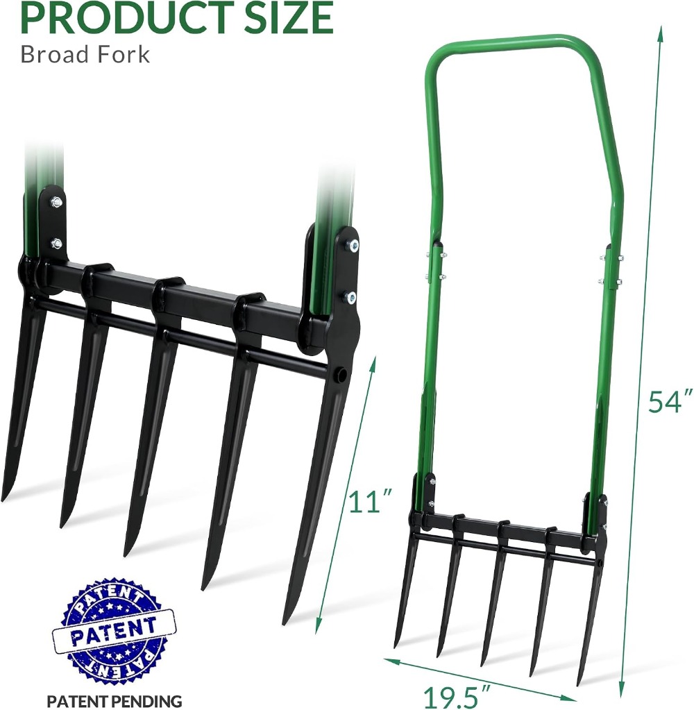 Heavy Duty 5-Tine Broad Fork G - Gardening Tools Heavy Duty 评论和价格