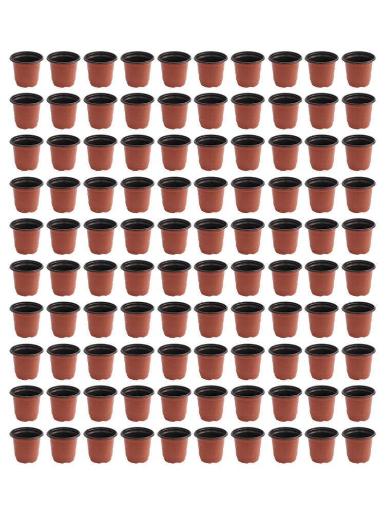 100pcs Two-Color Flower Pot Pl - Seed Starter Trays 评论和价格