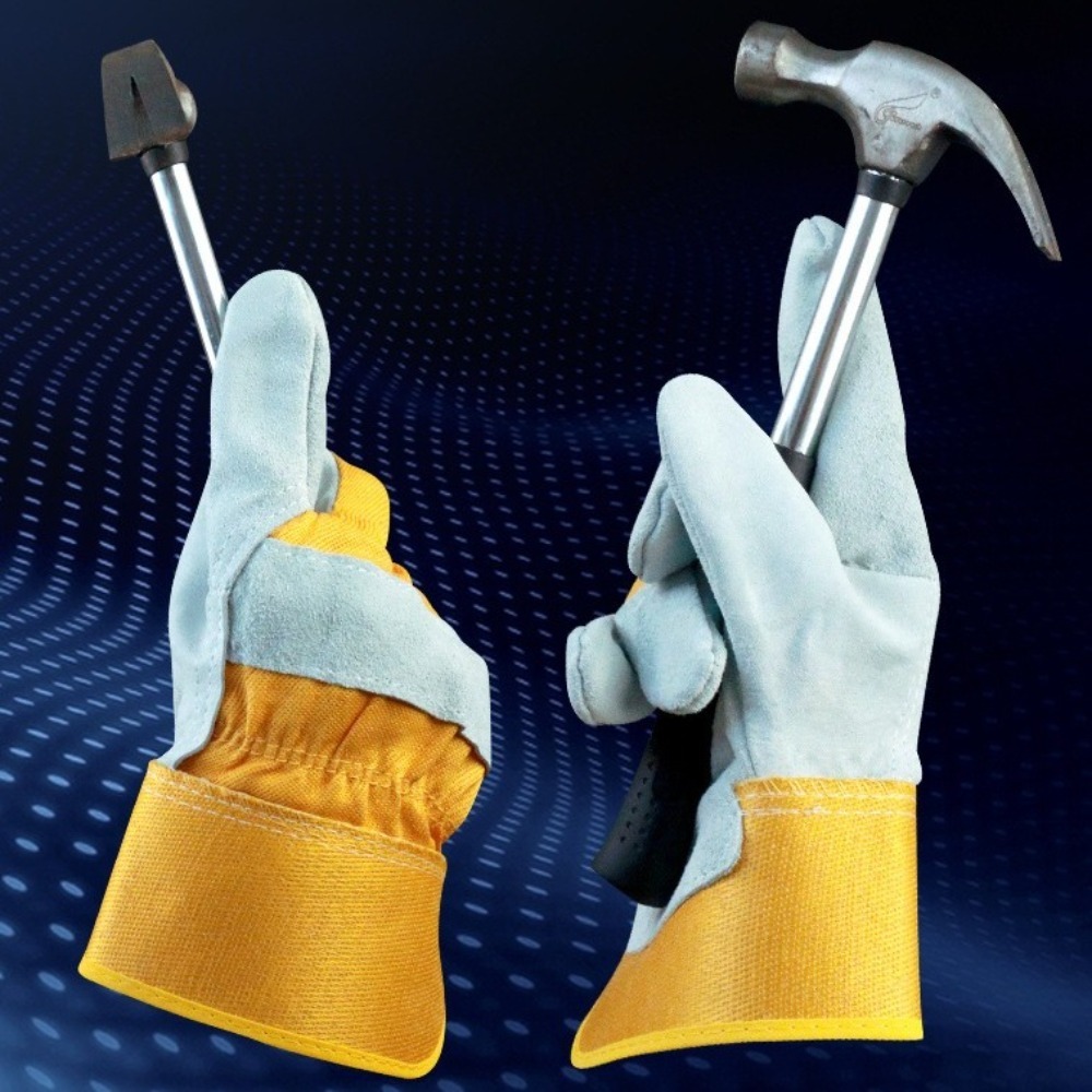 Cowhide Leather Gardening Glov - Garden Gloves Thorn Proof 评论和价格