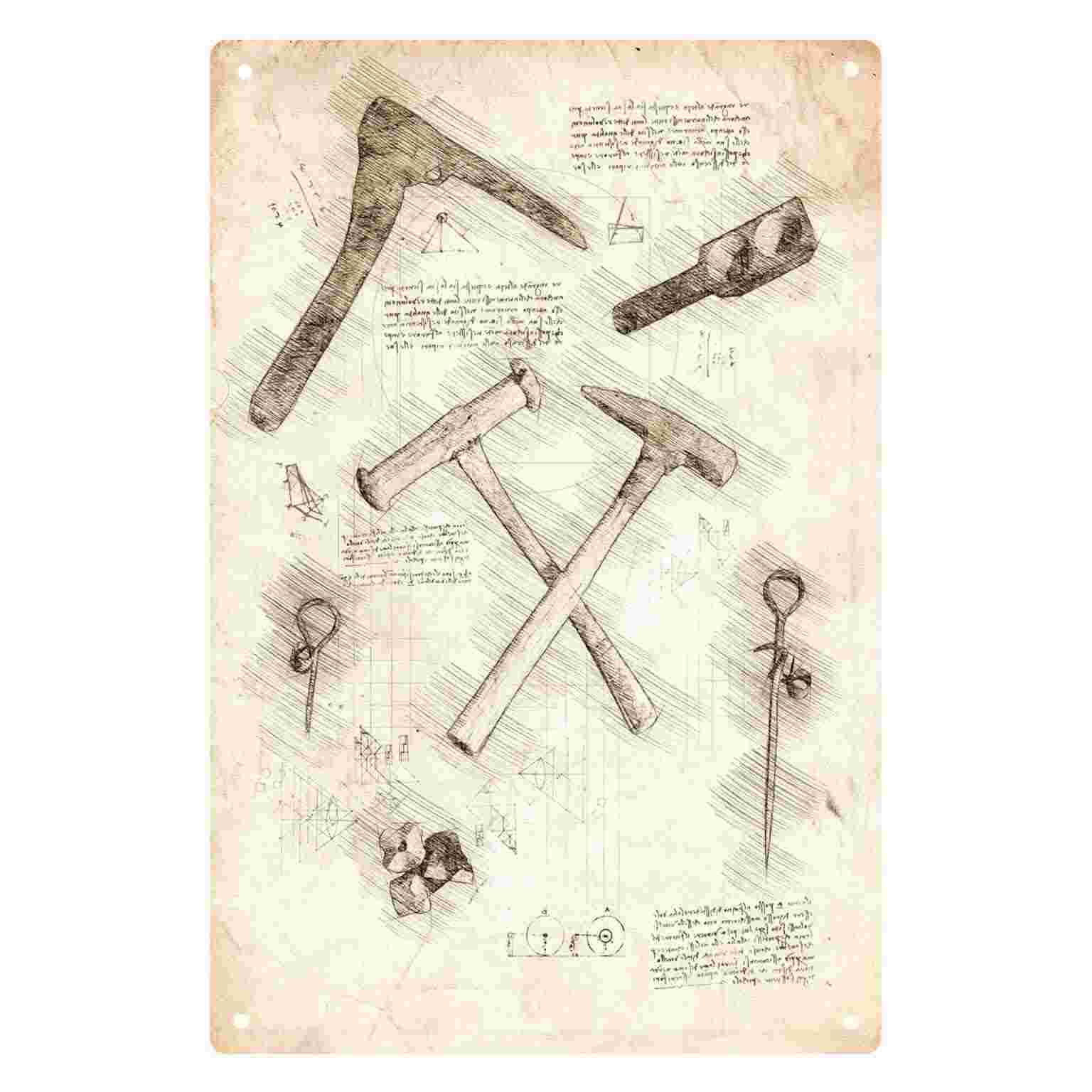 2D FLAT 1pc Vintage Hammer Too - Gardening Tools Sketch 评论和价格