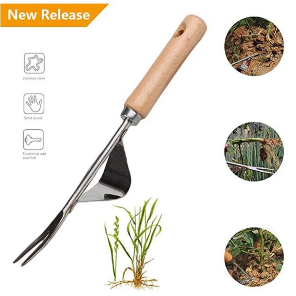 1pcs Wood Handle Stainless Ste - Gardening Tools Sale 评论和价格