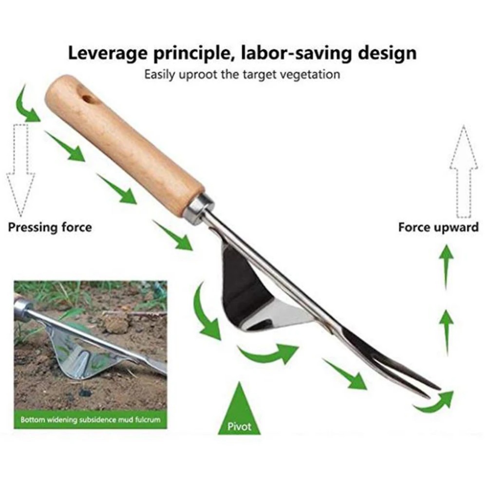 1pcs Wood Handle Stainless Ste - Gardening Tools Sale 评论和价格