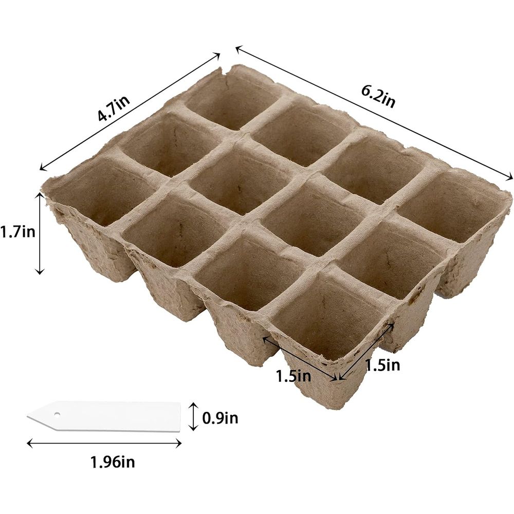 40 Pack Peat Pots Seed Starter - Seed Starter Trays 评论和价格
