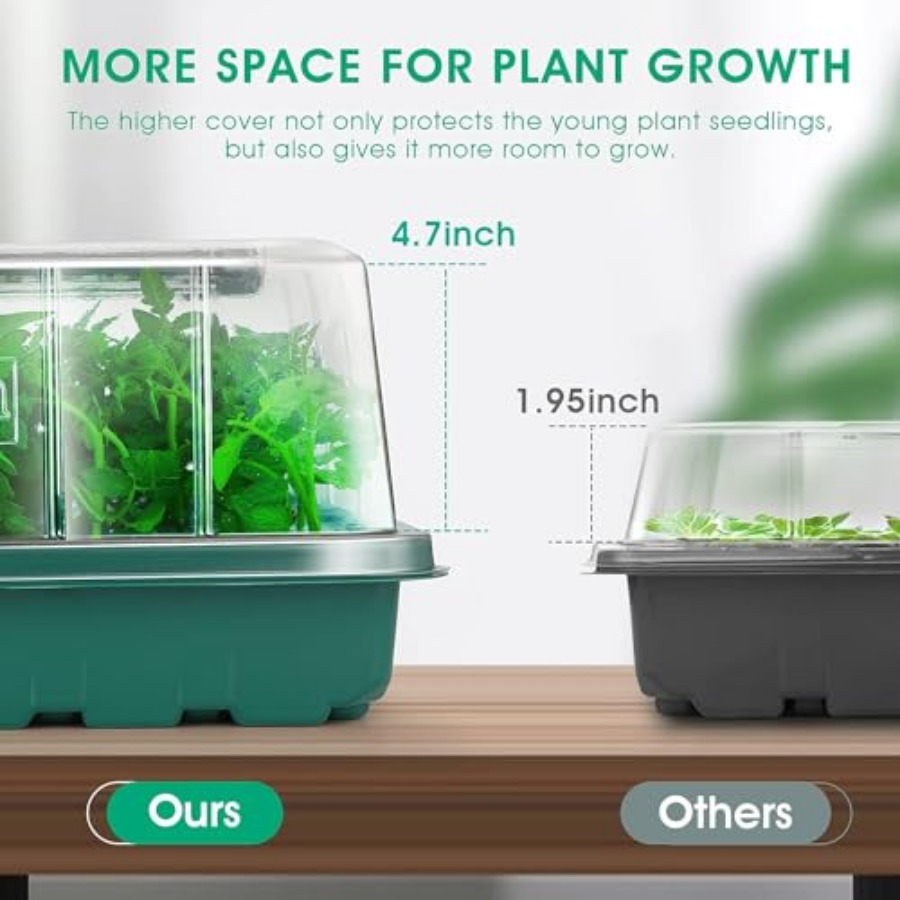 Seed Starter Tray with Grow Li - Seed Starter Trays 评论和价格