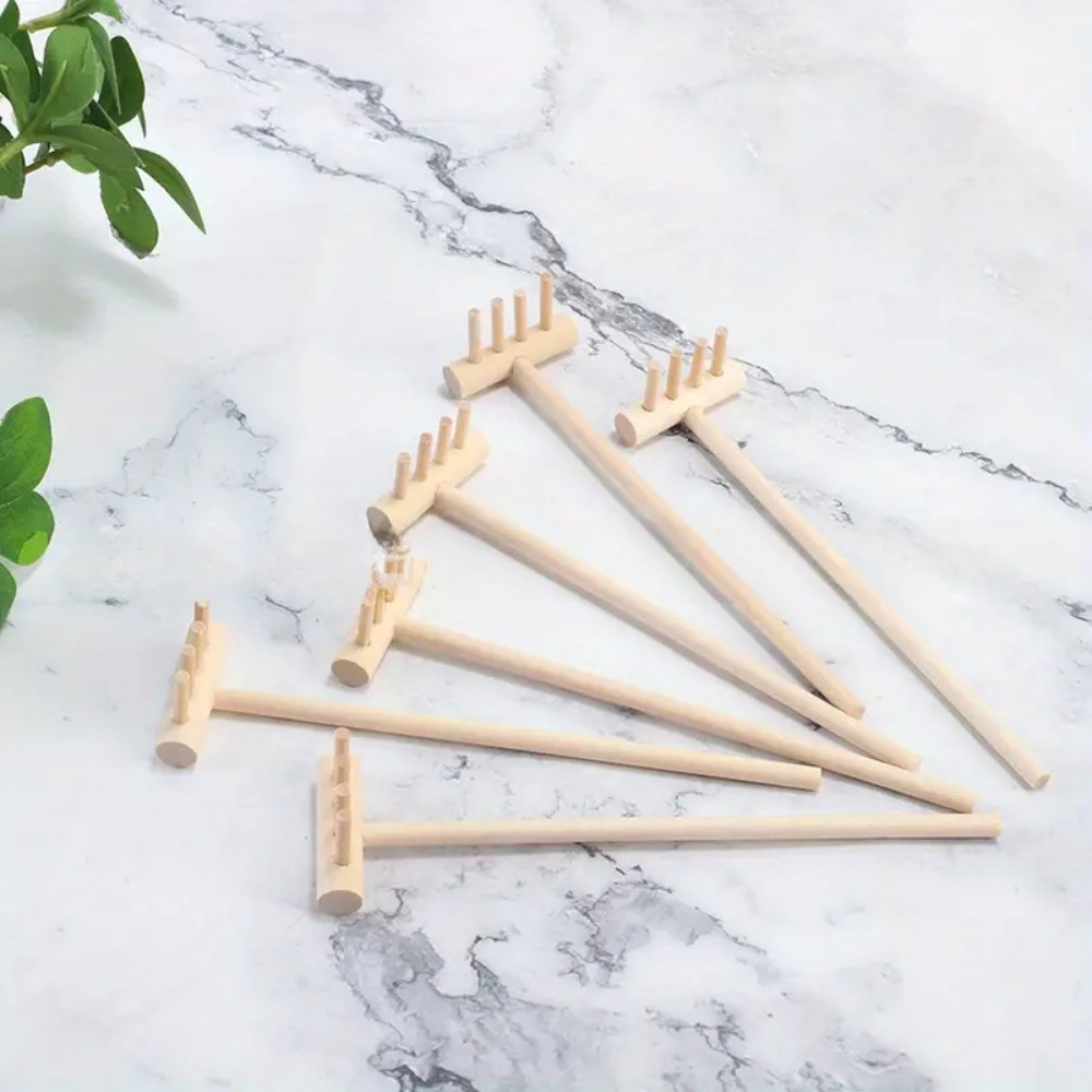 6pcs Mini Bamboo Rake Set for  - Gardening Tools Japan 评论和价格