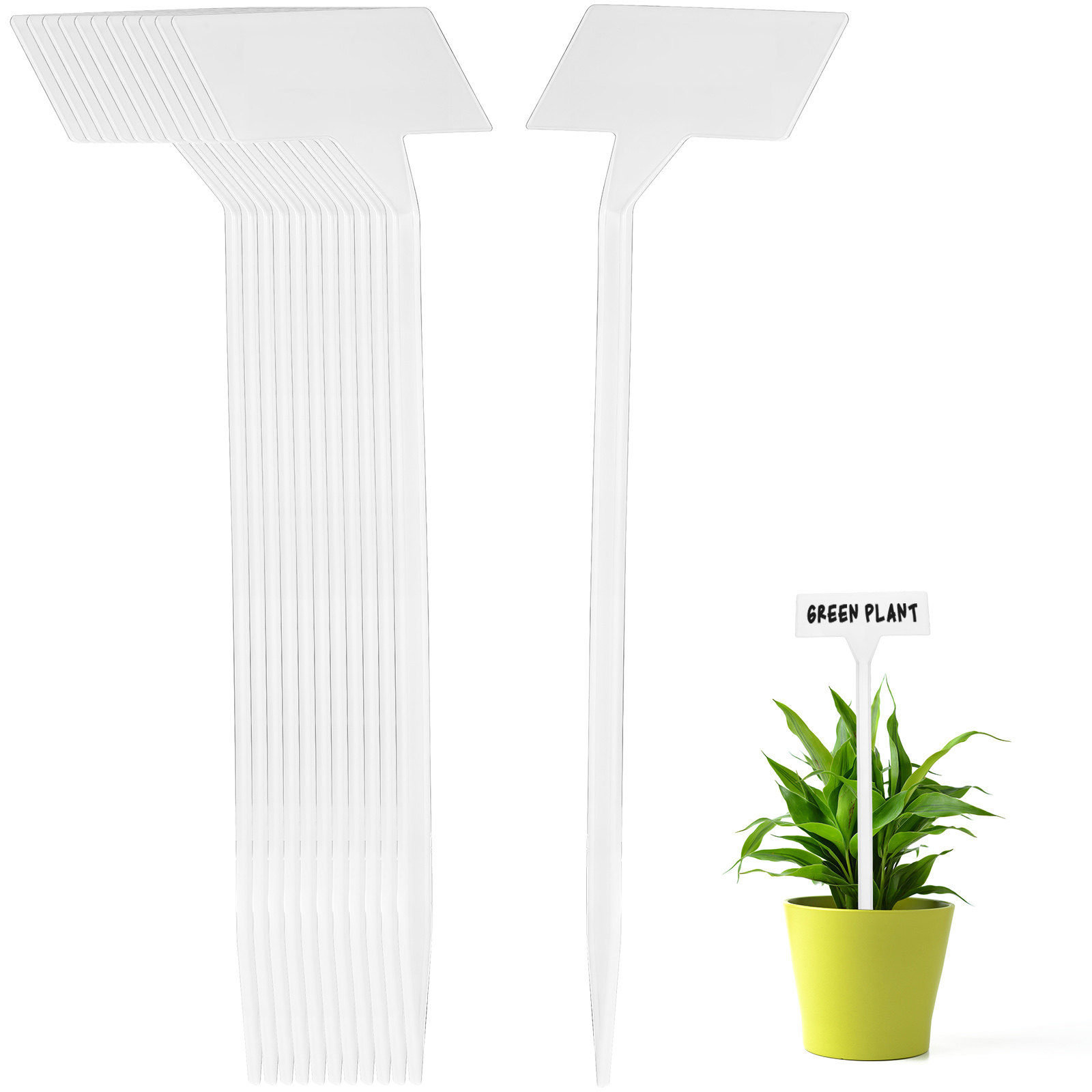 35Pcs Plant Label Stakes Blank - Gardening Tools Names 评论和价格
