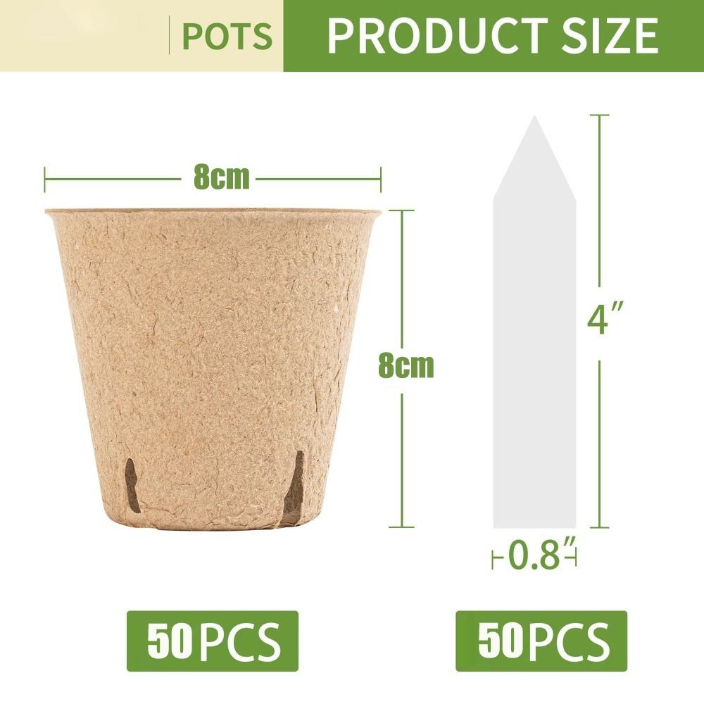 50PCS Biodegradable Plant Star - Seed Starter Trays 评论和价格