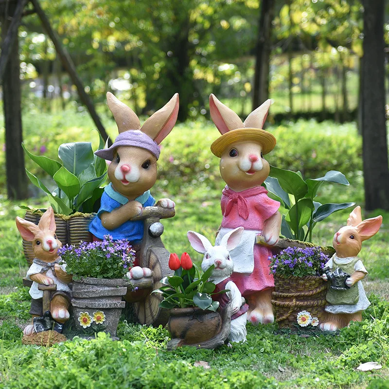 Cartoon rabbit flower pot tank - Gardening Tools Sketch 评论和价格