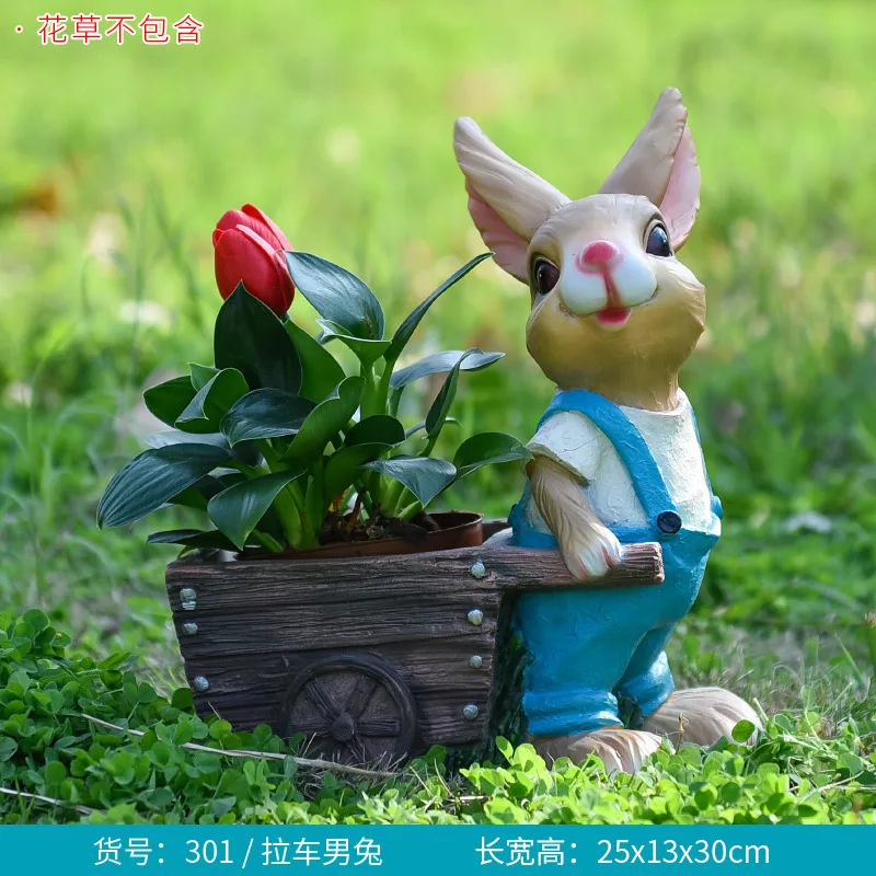 Cartoon rabbit flower pot tank - Gardening Tools Sketch 评论和价格